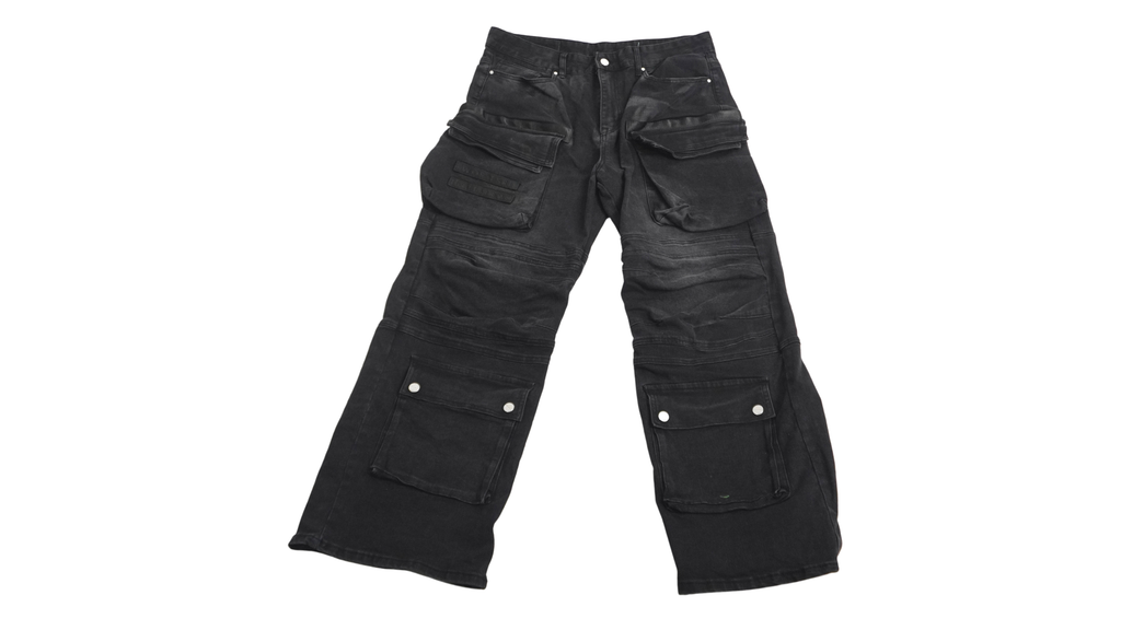 Pantalón Baggy Negro (Cargo Black)
